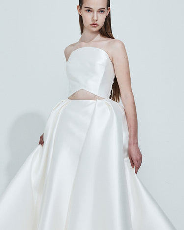 LOTUS | Mikado Bridal Gown with Open Waist & Strapless Shape ARHA LOTUS | Mikado Bridal Gown with Open Waist & Strapless Shape ARHA